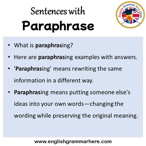 Paraphrase: Definition And Useful Examples Of Paraphrasing, 55% OFF