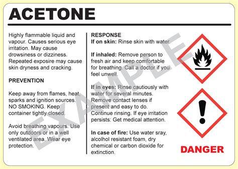 Chemical Warning Labels - We print Chemical Warning Labels