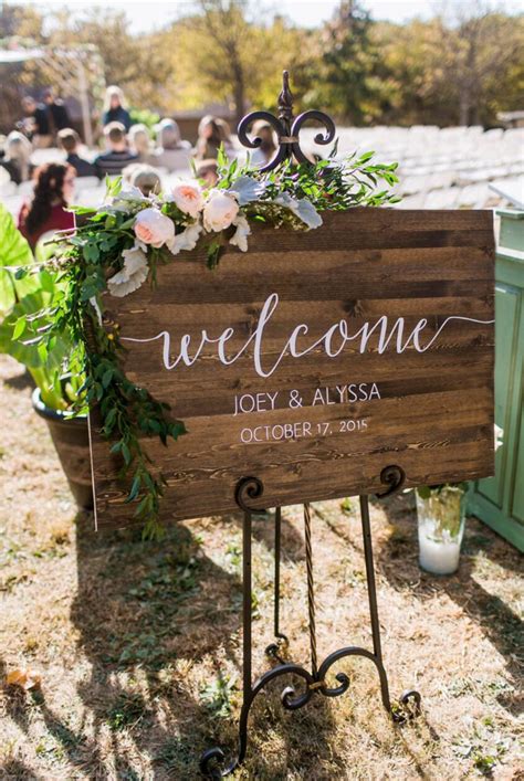 Wedding Welcome Sign Rustic Wood Wedding Sign Sophia