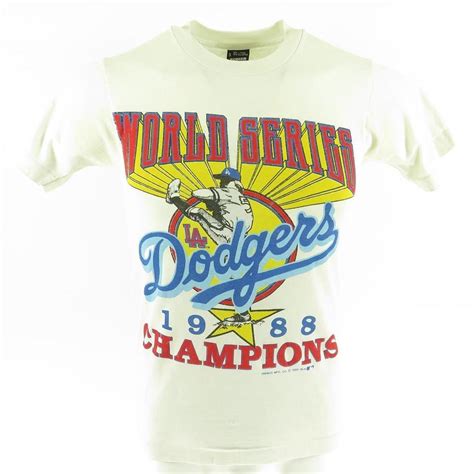 Vtg 80s 1988 Screen Stars MLB Los Angeles Dodgers World Series T-shirt ...