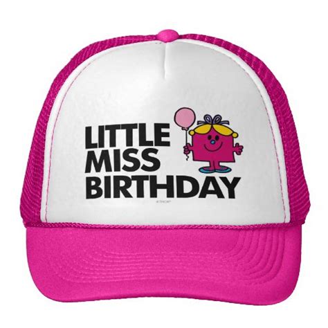 Celebrate Little Miss Birthday Trucker Hat | Zazzle