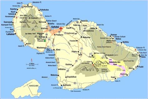 Map of Maui | Maui travel, Trip to maui, Maui map