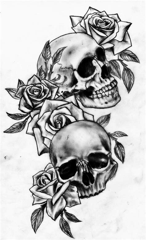 Pin by Gwahp on Art | Skull rose tattoos, Tattoos, Skull tattoo design