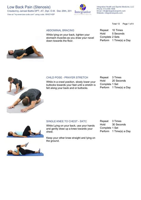 25 SPINAL STENOSIS EXERCISES: Home-based Exercises for Spinal Stenosis ...