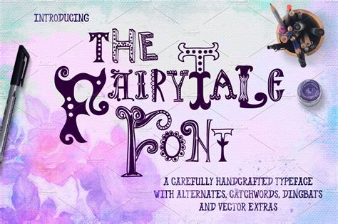 Fairy Tale Font with Extras | Fonts ~ Creative Market