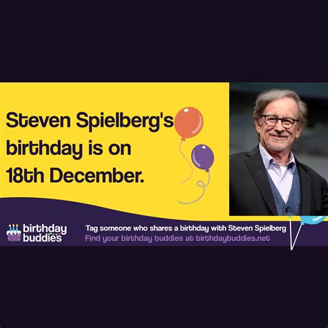 Steven Spielberg's birthday is 18th December 1946