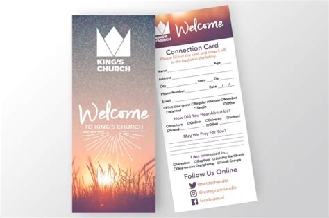 Church Connection Card - 6+ Examples, Illustrator, Design, Word, Photoshop, Publisher