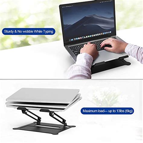 BESIGN LS05 Aluminum Laptop Stand, Ergonomic Adjustable Notebook Stand, Riser Holder Computer ...