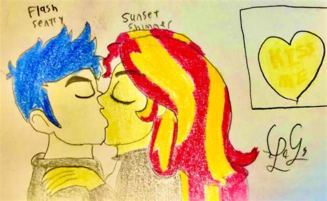 Flash Sentry x Sunset Shimmer by LugiaLover249 on DeviantArt