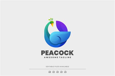 Peacock Colorful Logo – MasterBundles