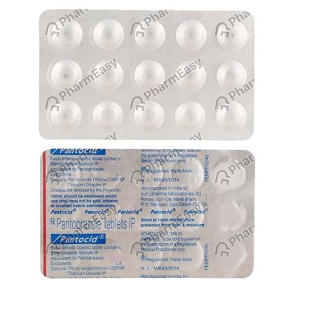 Pantocid 40 MG Tablet (15) - Uses, Side Effects, Dosage, Composition & Price | PharmEasy