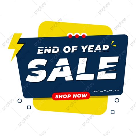 Year End Sale Vector Art PNG, End Of Year Sale Banner Template Png Background, End Of Year ...