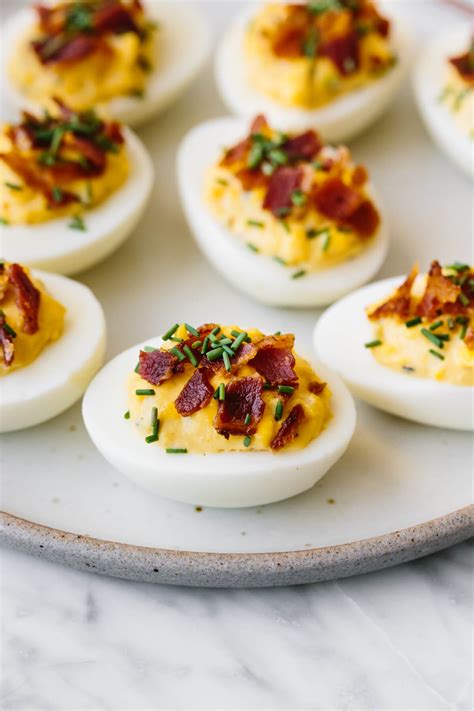 Bacon Deviled Eggs - How to Make Deviled Eggs with Bacon | Downshiftology