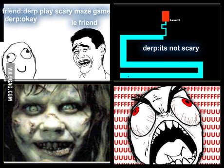 People playing scary maze game - lasopaorange