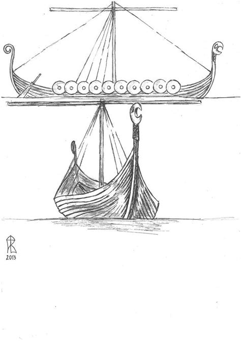 Vikings. Longship sketch. by GilnarVeldasir on DeviantArt