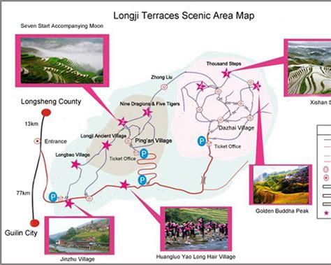 Longsheng Map | Downloadable Longji Rice Terraces Map 2022