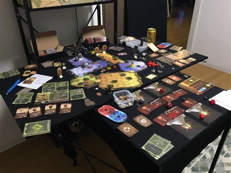 Our permanent Gloomhaven set up for the holidays - 13 scenarios finished so far : r/Gloomhaven