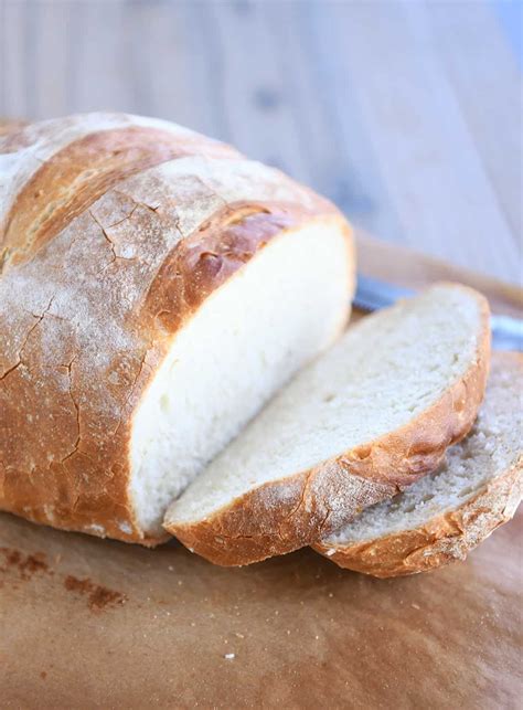 This homemade rustic crusty bread is the most delicious bread that will ever come out of your ...