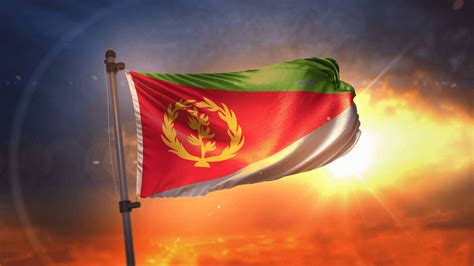 Download Eritrea Flag In The Sky Wallpaper | Wallpapers.com