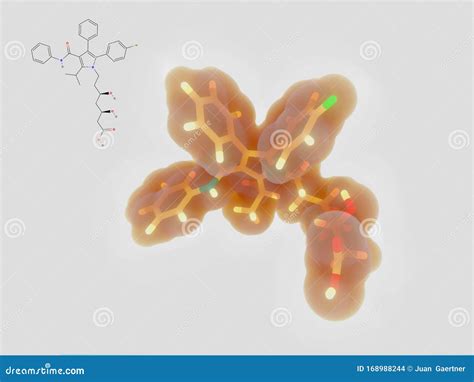 Atorvastatin Molecule, Molecular Structure, Hmg-coa Reductase ...