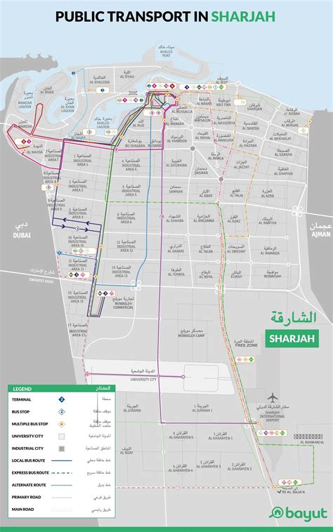 Sharjah Road Map