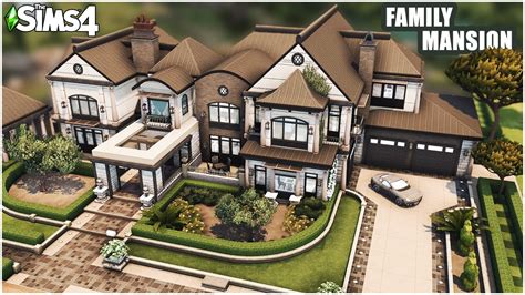 The perfect Sims 4 FAMILY MANSION: 7 bedrooms! [No CC] - Speed Build ...