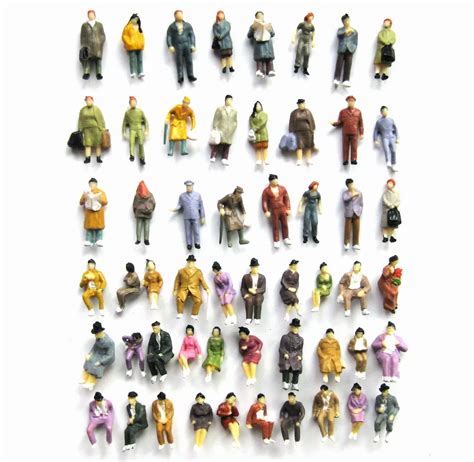 P8702 1:87 Well Painted Figures Seated Passenger HO Scale-in Figurines ...