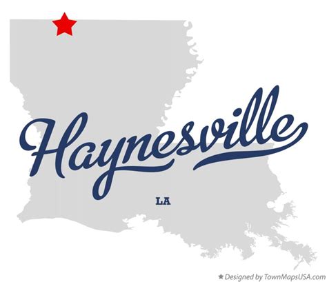 Map of Haynesville, LA, Louisiana