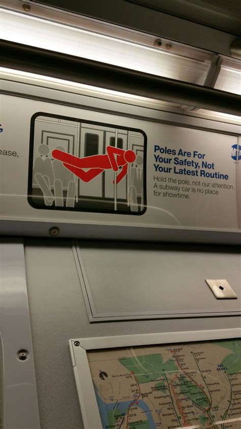 No pole dancing in NYC subway cars - Meme by FearlessSinnerz :) Memedroid