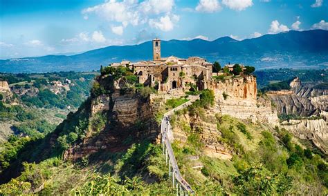 Civita di Bagnoregio, Italy, also called "The Dying Town" due to the ...