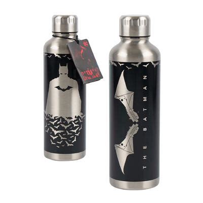 Wholesale Batman Water Bottle- 16oz SILVER/BLK