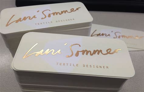 Luxury Business Cards: Rose Gold Foil Business Cards