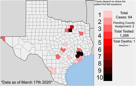 Up to Date and Better map of Texas COVID-19 Cases (Map by me) (Info ...