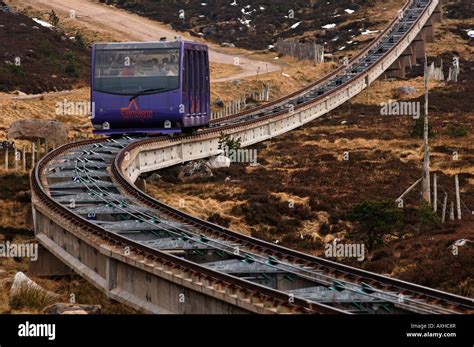 The Cairngorm Mountain Funicular Railway Stock Photo - Alamy