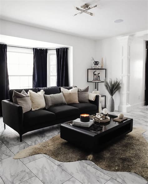 Decorating Living Room With Black Sofa | www.resnooze.com