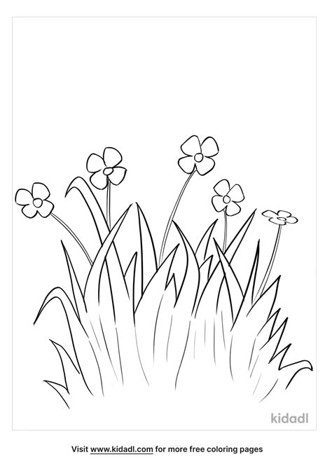 Great Photo Of Grass Coloring Page Grass Clipart Flower Coloring | My XXX Hot Girl