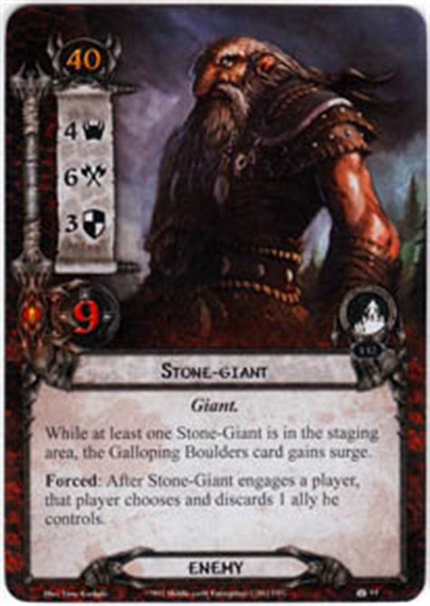 Stone-Giant - Over Hill and Under Hill - Lord of the Rings LCG - Lord ...