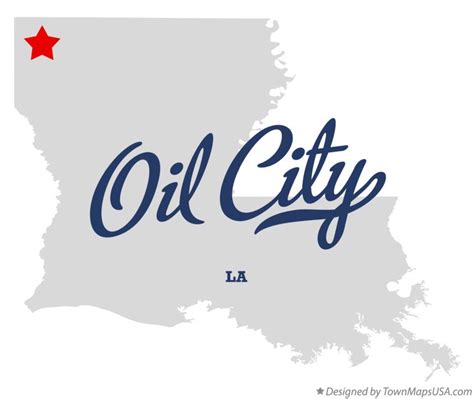 Map of Oil City, LA, Louisiana