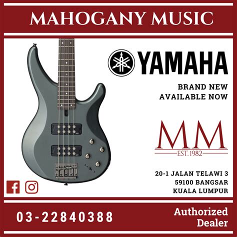 Yamaha TRBX304 4-string Electric Bass Guitar - Mist Green – Mahogany Music