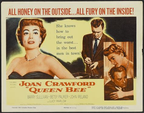 Queen Bee (1955) | Joan crawford, Queen bees, Lobby cards