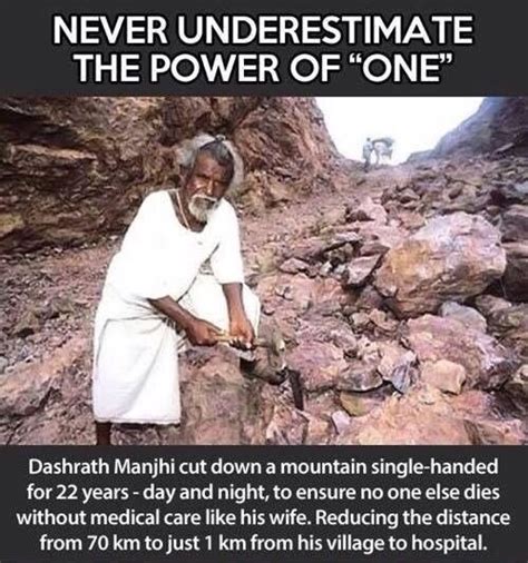 Dashrath Manjhi aka Mountain man (1927-2017) : r/wholesomememes