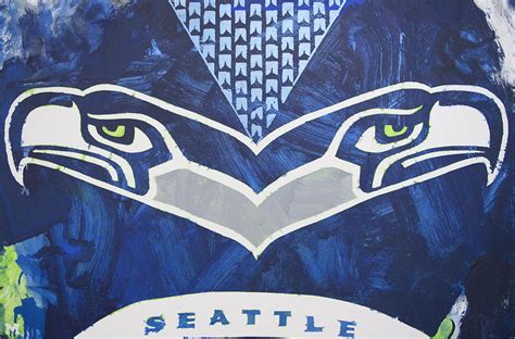 Seahawks Helmet Painting by Candace Shrope | Fine Art America