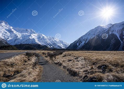 Scenic Aerial View of Aoraki or Mt Cook, South Island, New Zealand ...