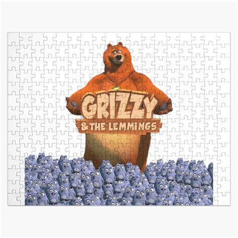 Grizzy And The Lemmings Halloween Bear Jigsaw Puzzles | Redbubble