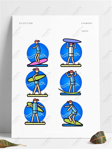 Surfing Characters PNG Images With Transparent Background | Free ...