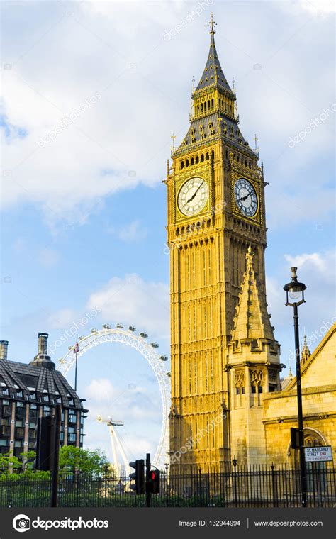 Big Ben and London Eye in Great Britain capital – Stock Editorial Photo ...