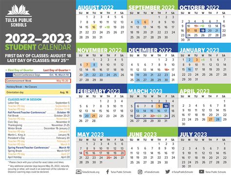 Tulsa Public Schools Calendar 2023 with Holidays – School Calendar Info