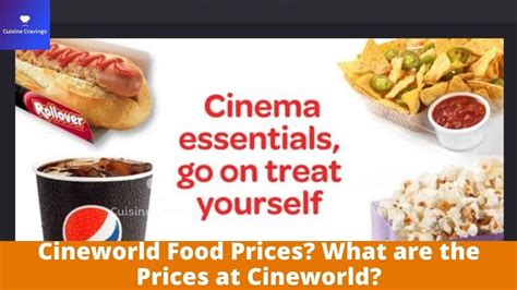 Cineworld Food Prices? What are the Prices at Cineworld?