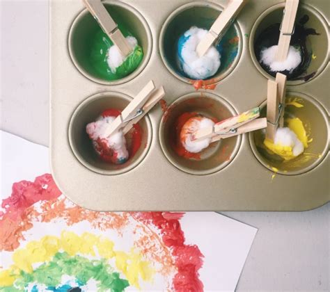 Cotton Ball Painting: Fun Craft for Toddlers and Preschoolers