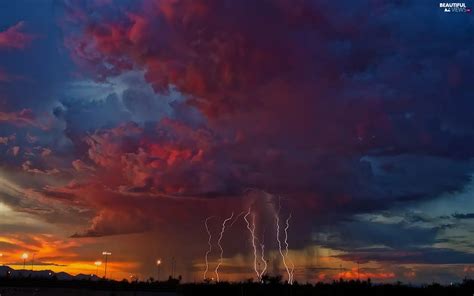 Storm, Sky, Night, thunderbolt - Beautiful views wallpapers: 1920x1200